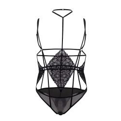 CandyMan Body Dentelle Flora Noir